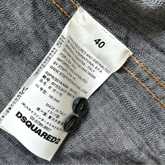 NEW!!! Dsquared2 women blouse size 40 US or S with crystals Authentic - Picture 5 of 8